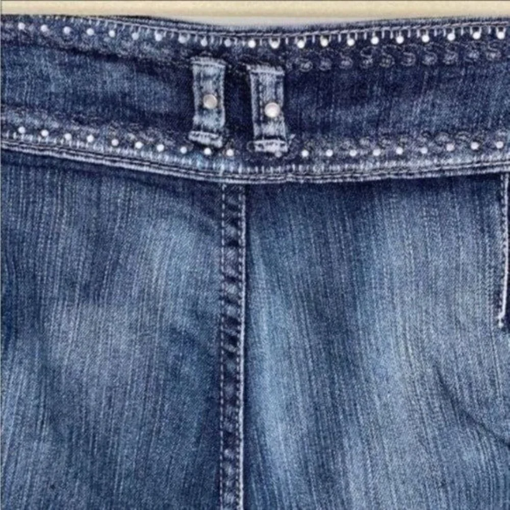 BB Jeans Blue Straight Leg  Jeans - Crystal Embellished - Size 18